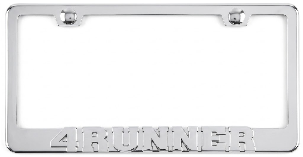 Toyota 4Runner 3D Stainless Steel License Plate Frame