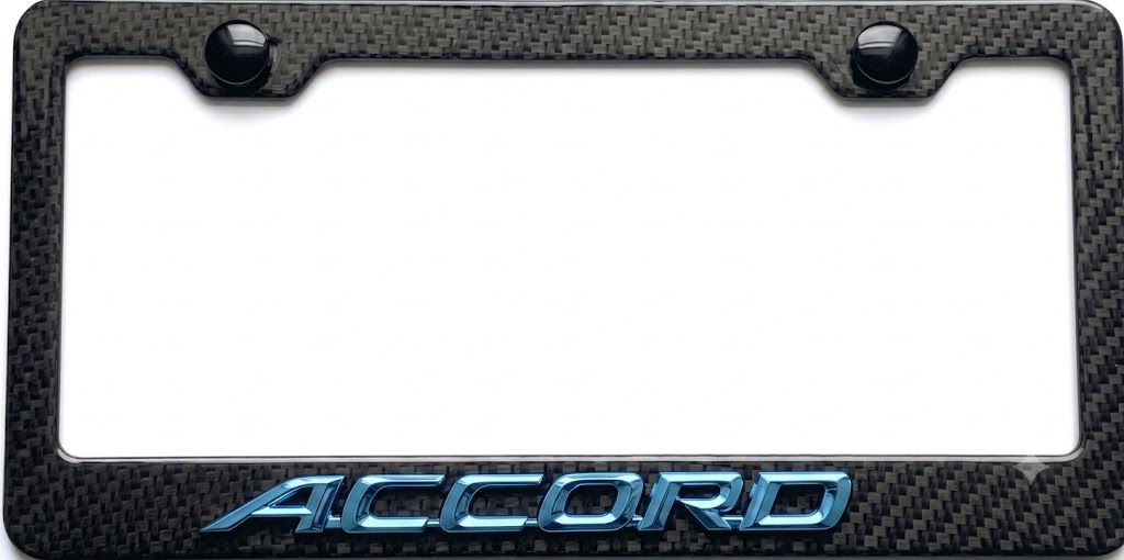 Honda Accord  3D Simulated Carbon Fiber License Frame