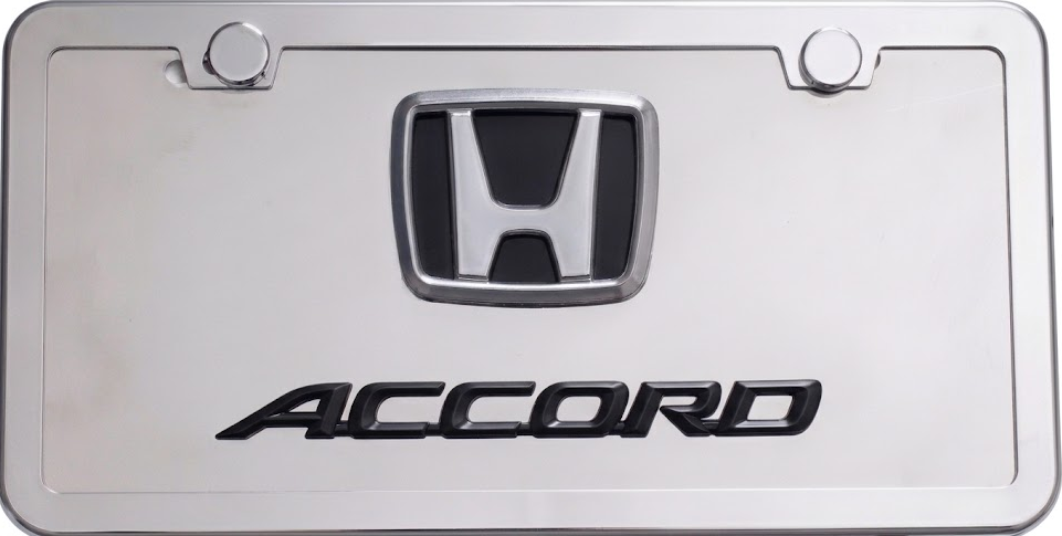 Honda Accord 3D Logo & Script Front Novelty License Plate
