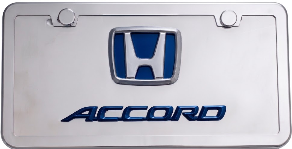 Honda Accord 3D Logo & Script Front Novelty License Plate