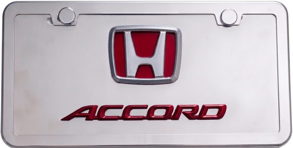 Honda Accord 3D Logo & Script Front Novelty License Plate