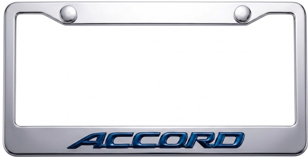 Honda Accord  3D Stainless Steel License Plate Frame