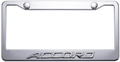 Honda Accord  3D Stainless Steel License Plate Frame