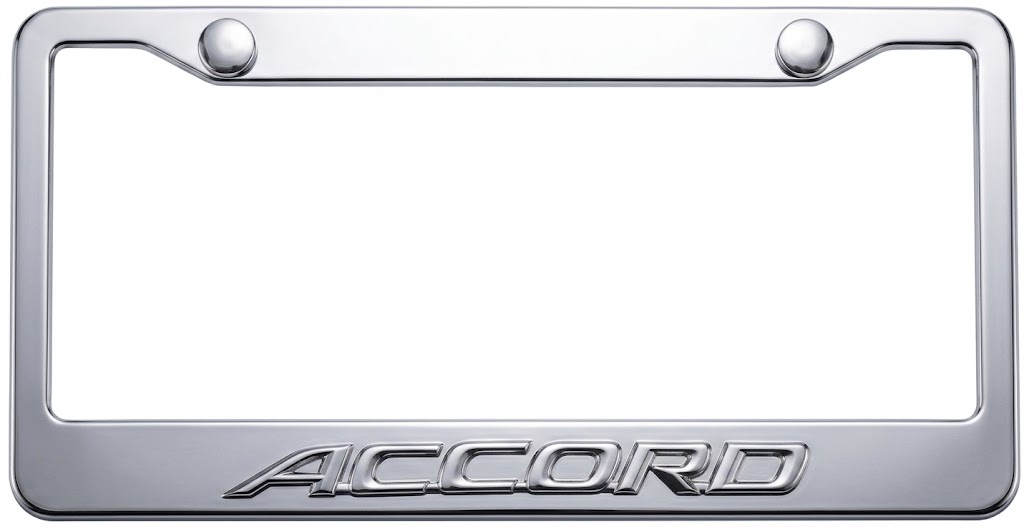 Honda Accord  3D Stainless Steel License Plate Frame