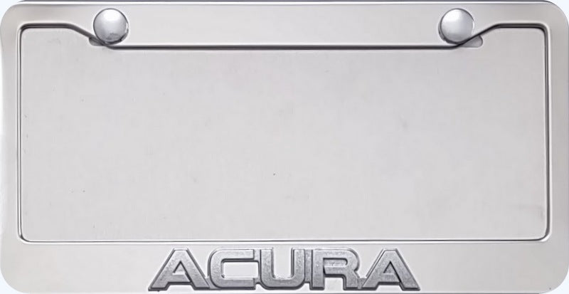 Acura 3d Stainless Steel License Frame