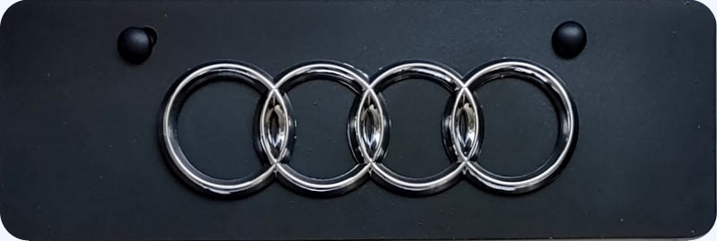 Audi 3D Logo Front Novelty License Plate