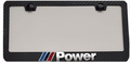 BMW 3D MPower Simulated Carbon Fiber License Frame