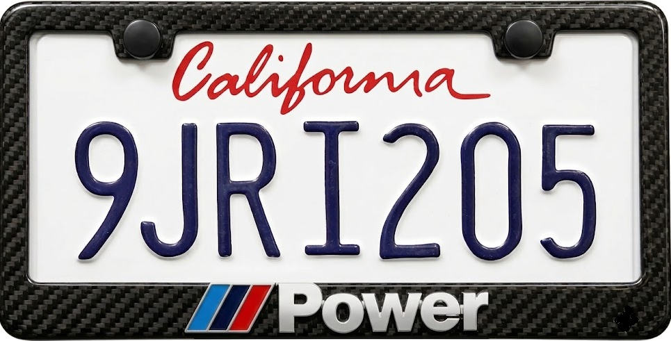 BMW MPOWER  Simulated Carbon Fiber License Frame