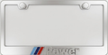 BMW 3D MPower Stainless Steel License Frame