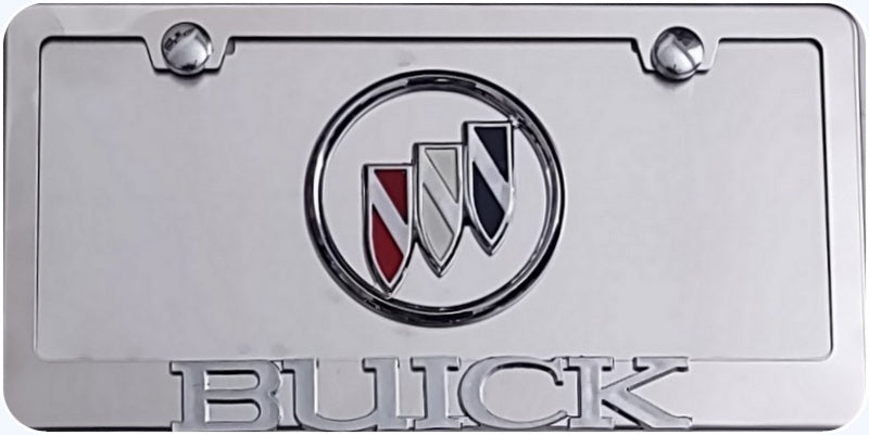 BUICK 3D Logo Front Novelty License Plate