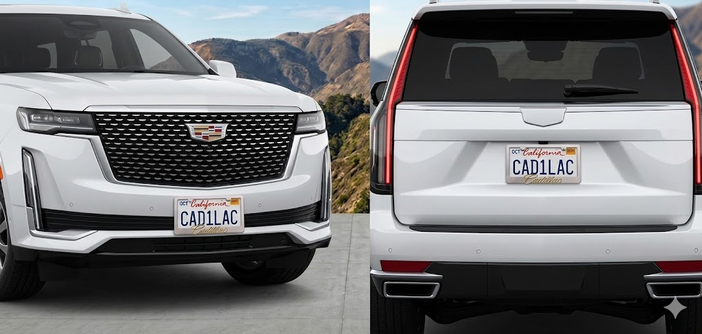 Cadillac 3D Stainless Steel License Frame