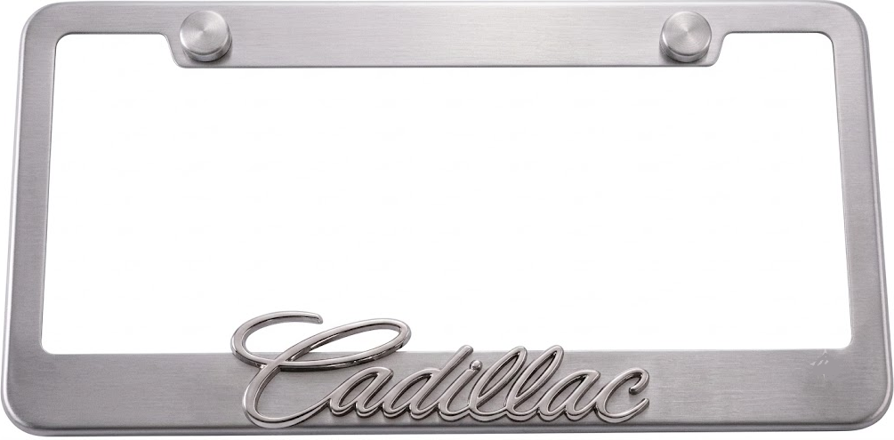 Cadillac 3D Stainless Steel License Frame