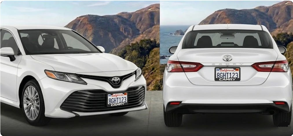 Toyota  Camry Simulated Carbon Fiber License Frame
