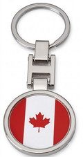 Canada Key Chain – Double Sided -Chrome / Gold plated