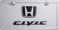 Honda Civic 3D Logo & Script Front Novelty License Plate