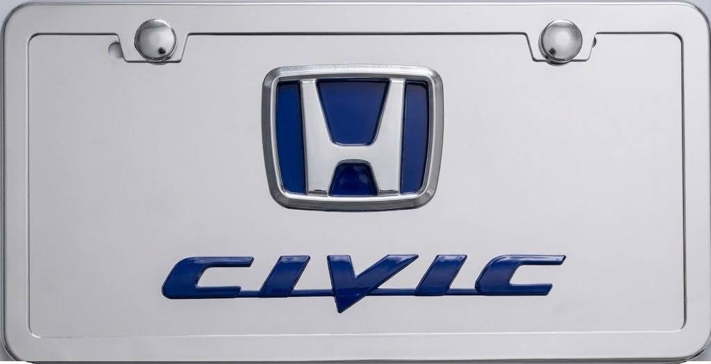 Honda Civic 3D Logo & Script Front Novelty License Plate