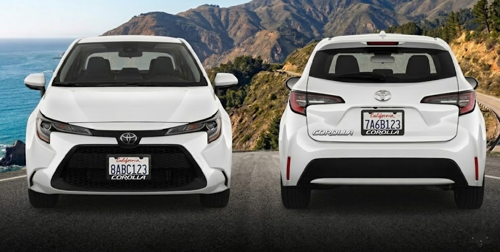 Toyota  Corolla  Simulated Carbon Fiber License Frame