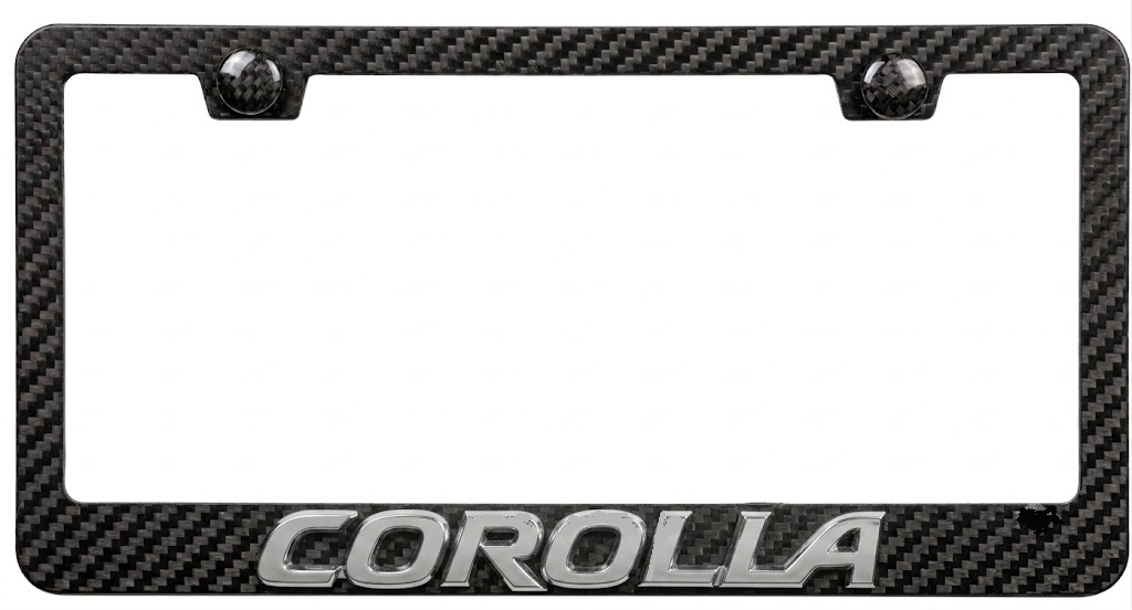 Toyota  Corolla  Simulated Carbon Fiber License Frame
