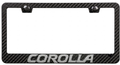 Toyota  Corolla  Simulated Carbon Fiber License Frame