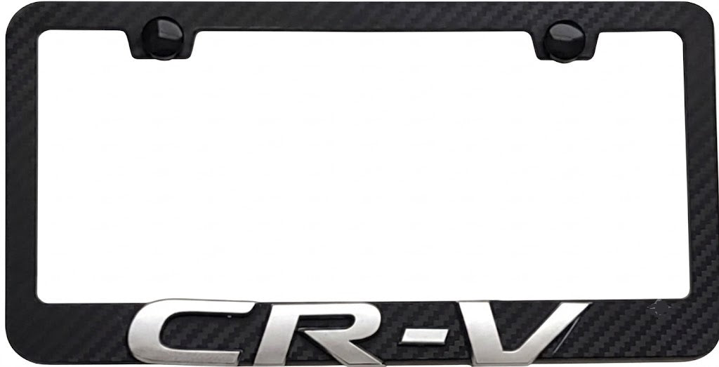 Honda CR-V 3D Simulated Carbon Fiber License Frame