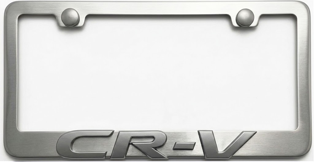 Honda CR-V 3D Stainless Steel License Plate Frame