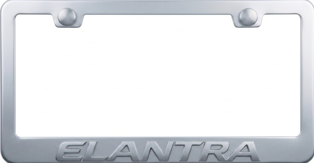 Hyundai Elantra 3D Stainless Steel License Plate Frame