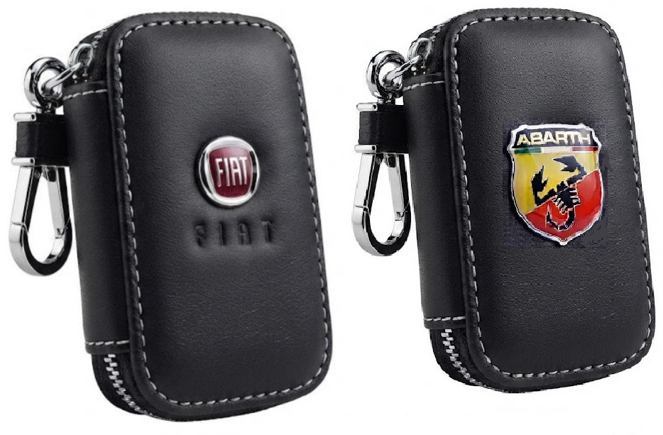 Fiat / Abarth Faux Leather Smart Key Case Safe Guard
