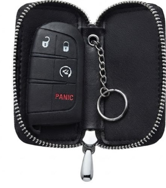 Fiat / Abarth Faux Leather Smart Key Case Safe Guard