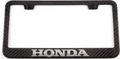 Marco de matrícula de fibra de carbono simulada en 3D de Honda