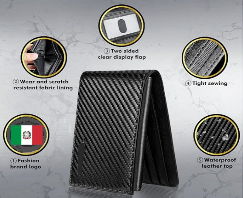 Italian  Flag Men’s RFID Bifold Wallet