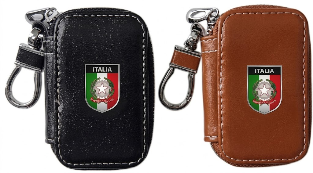 Practical ITALY Faux Leather Smart Key Case Safe Guard
