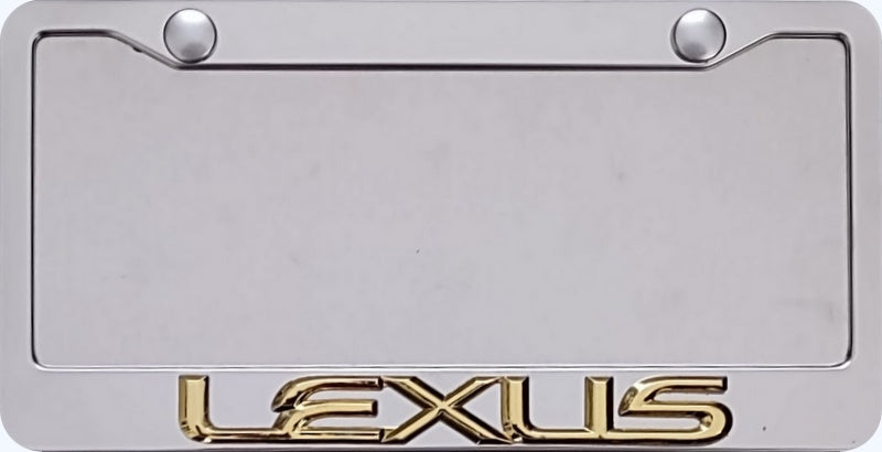 Lexus 3D Stainless Steel License Frame
