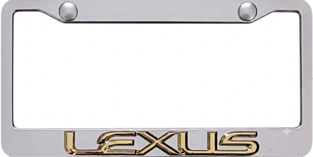 Lexus 3D Stainless Steel License Frame
