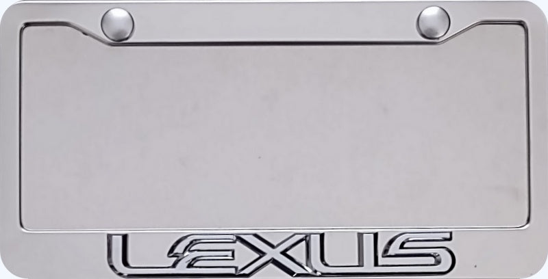 Lexus 3D Stainless Steel License Frame