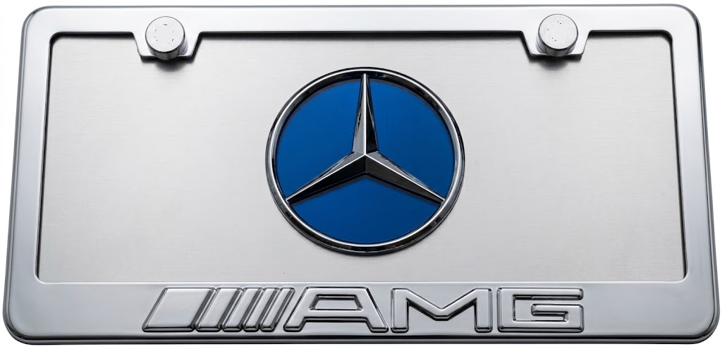 Mercedes Benz AMG 3D Chrome Front Novelty License Plate