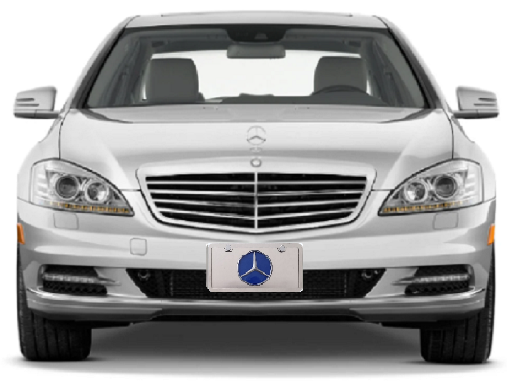 Mercedes Benz AMG 3D Chrome Front Novelty License Plate