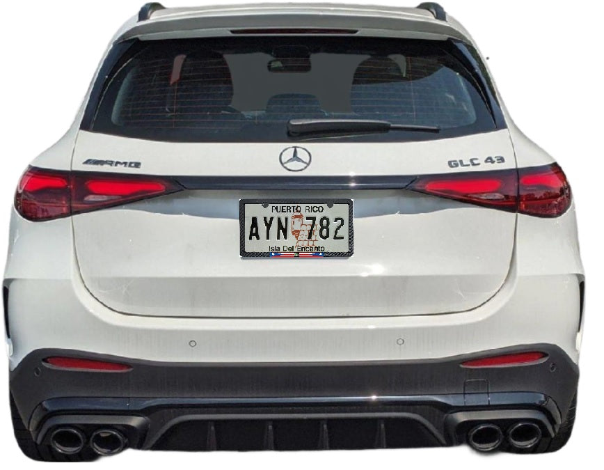 Mercedes Benz AMG 3D Chrome Front Novelty License Plate