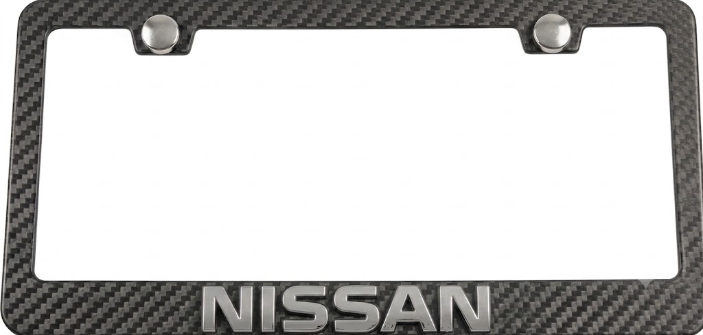 Nissan Simulated Carbon Fiber License Frame