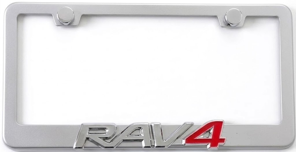 Toyota RAV4 3D Stainless Steel License Plate Frame