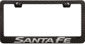 Hyundai Santa Fe 3D Simulated Carbon Fiber License Plate Frame
