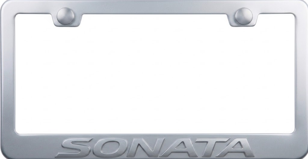 Hyundai Sonata 3D Stainless Steel License Plate Frame