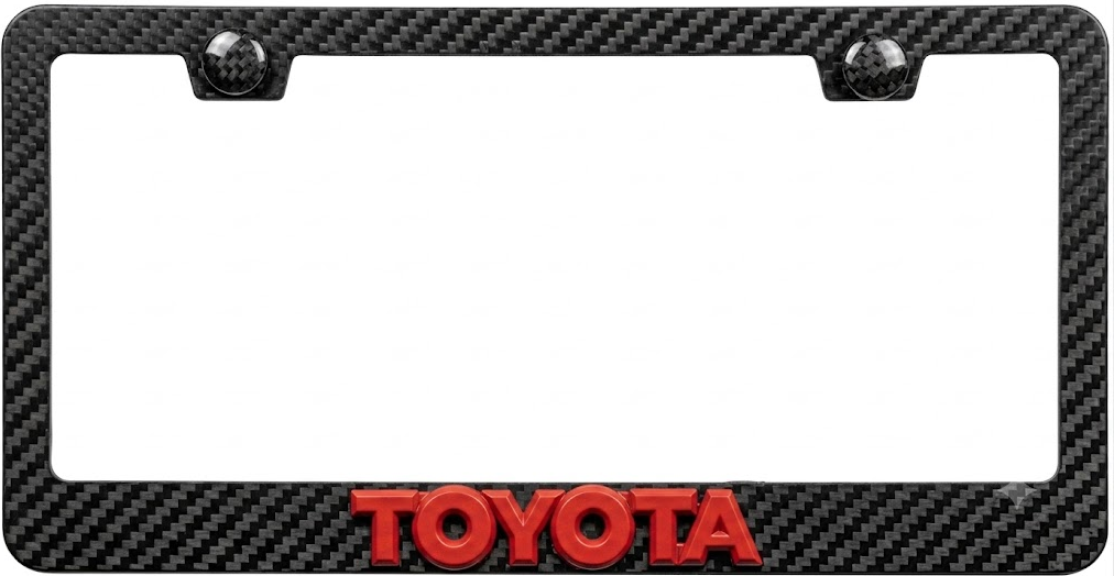 Toyota Simulated Carbon Fiber License Frame