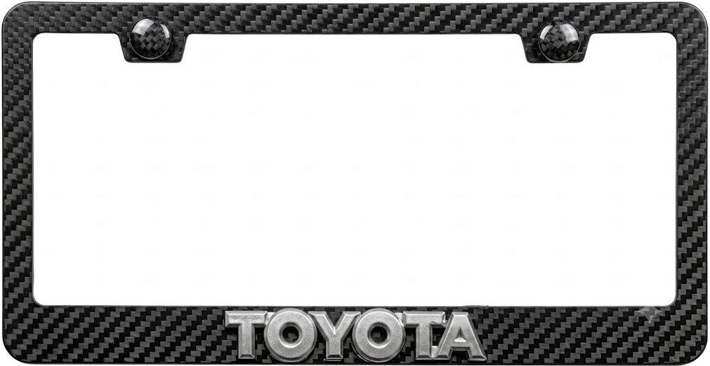 Toyota Simulated Carbon Fiber License Frame