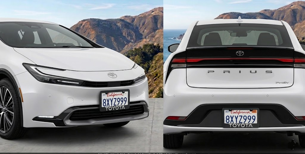 Toyota Simulated Carbon Fiber License Frame