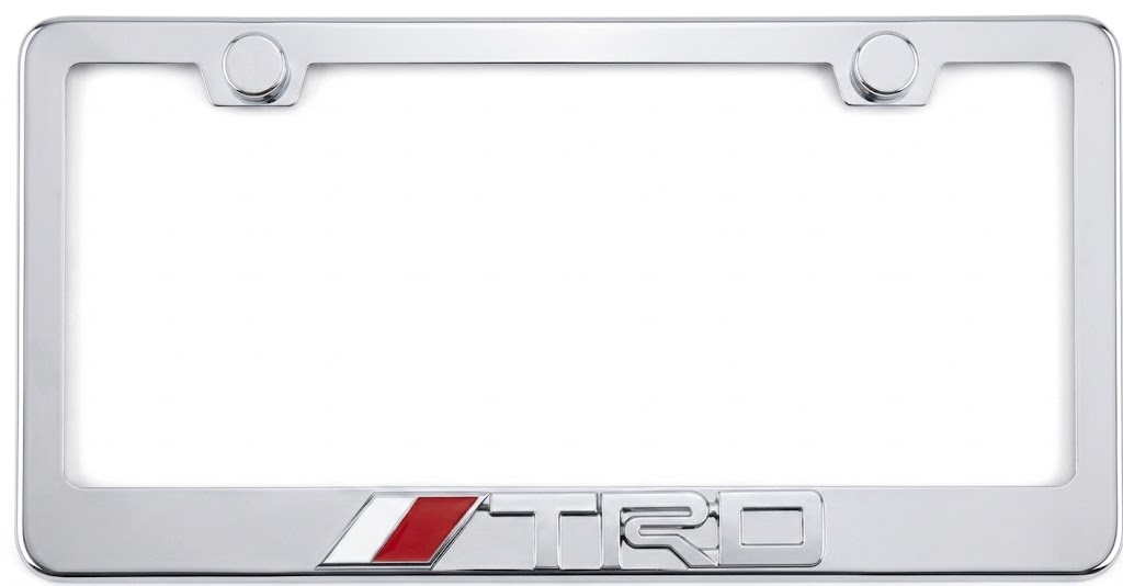 Toyota TRD 3D Stainless Steel License Plate Frame