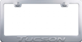 Hyundai Tucson 3D Stainless Steel License Plate Frame