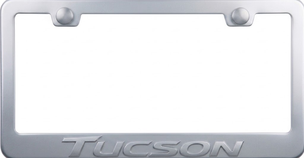 Hyundai Tucson 3D Stainless Steel License Plate Frame