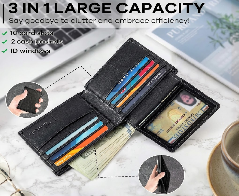 Italian  Flag Men’s RFID Bifold Wallet