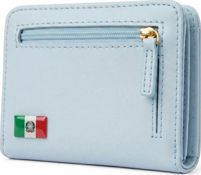 Italian Pride Leatherette Zip Wallet – RFID Blocking Slim Compact Organizers for Italian American Women