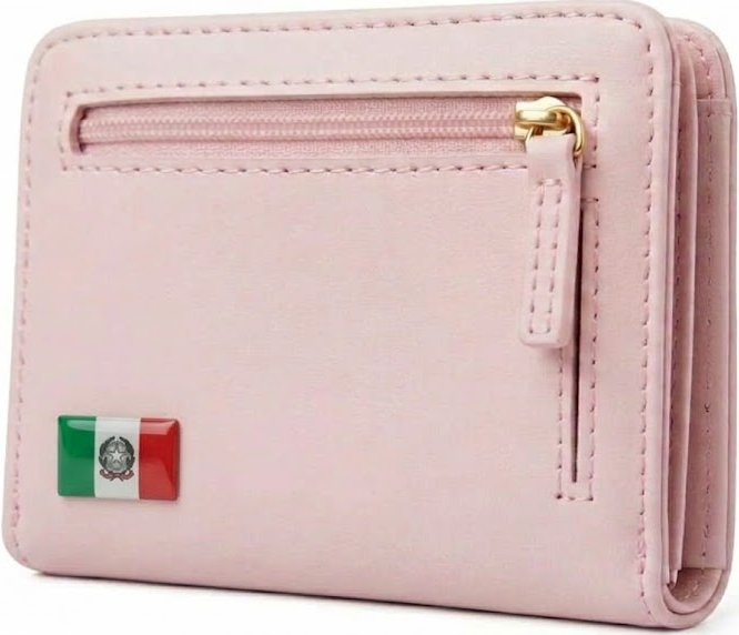 Italian Pride Leatherette Zip Wallet – RFID Blocking Slim Compact Organizers for Italian American Women